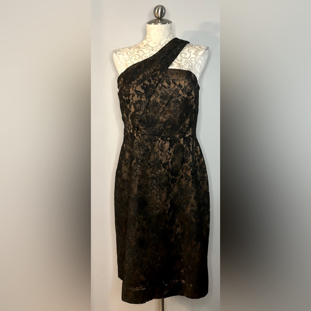 Antonio Melani brown & Black Lace Dress Size 12.  #H
